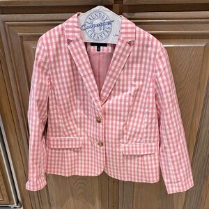Talbots Pink Plaid Jacket